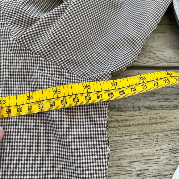 UNTUCKit Men's Taupe Brown Checkered Button Down Shirt Size XXL - Picture 6 of 8